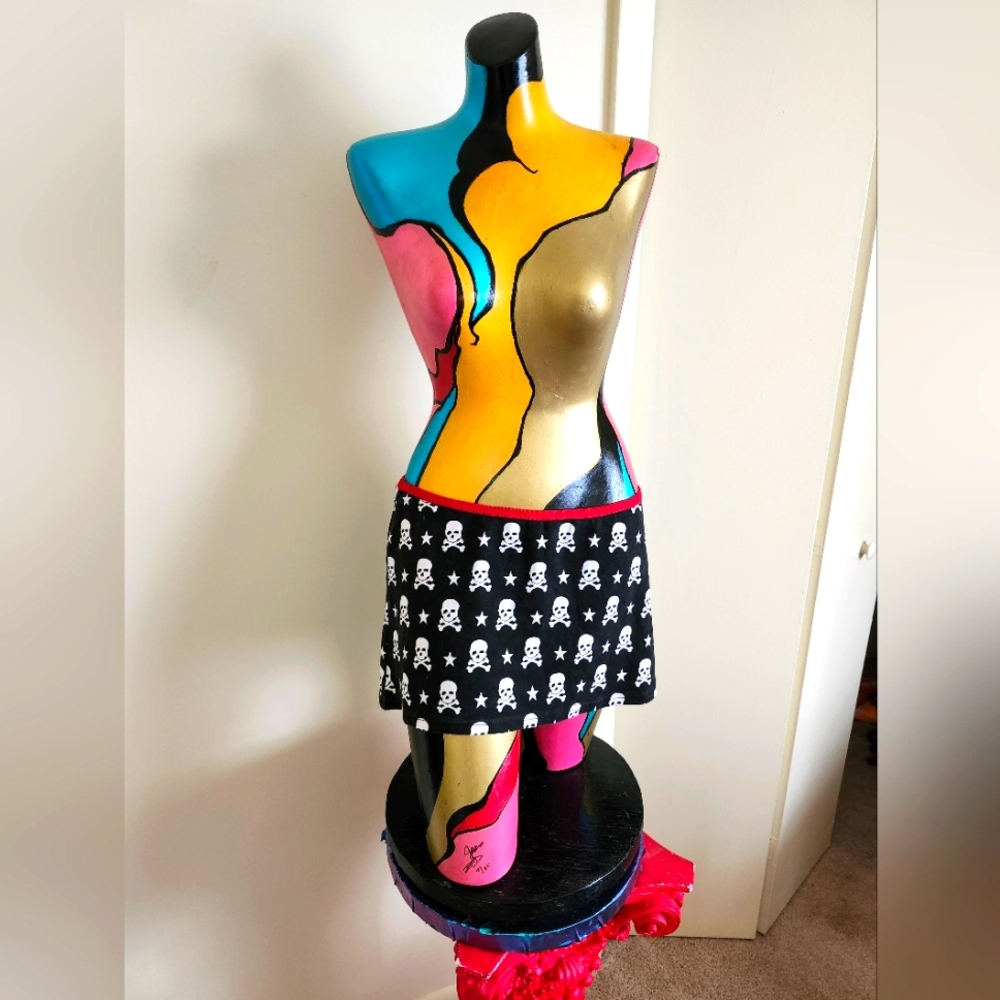 Sourpuss Skull Miniskirt